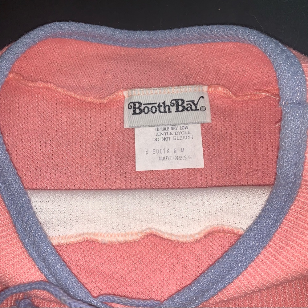 v i n t a g e :: Sporty Slouchy Ribbed Colorblock Sweatshirt NOS - Picture 6 of 13